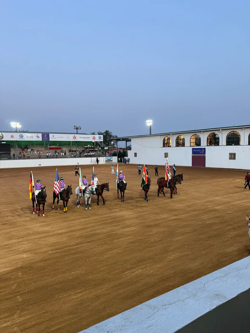 The club riding grounds pictured in the supplied event brochure